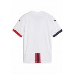 Młodzieżowa koszulka wyjazdowa SK Rapid Wiedeń 24/25 PUMA White Red Navy Blue. Biała bluzki Puma, m, bez wzorów, młodzieżowe, bez kołnierzyka, bez ramiączek. W wyprzedaży za 259.00 zł.
