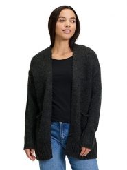 CARTOON Kardigan w kolorze czarnym rozmiar: 42. Czarne kardigany Cartoon, bez wzorów, z wełny. Za 130.81 zł.