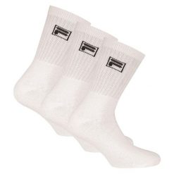 Skarpetki unisex Fila 3-pakowy biały rozmiar 39-42. Białe skarpety Fila, bez wzorów, z bawełny. Za 79.99 zł.