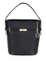 Mia Tomazzi Skórzana torebka "Lattanzio" w kolorze czarnym - 30 x 27 x 16 cm rozmiar: onesize. Czarne torby na ramię Mia Tomazzi, bez wzorów, z materiału, przez ramię, bez dodatków. Za 334.60 zł.