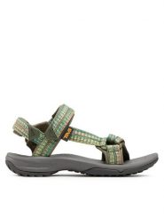 Teva Sandały Terra Fi Lite 1001474 Zielony. Zielone sandały Teva, bez wzorów, z materiału, bez obcasa, bez zapięcia. Za 419.99 zł.