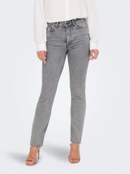 JDY Dżinsy "Lullu" - Slim fit - w kolorze szarym rozmiar: M/L32. Szare jeansy JDY, l, bez wzorów, z podwyższonym stanem. Za 70.41 zł.