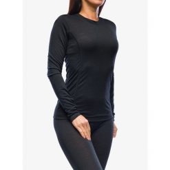 Bluza termoaktywna damska Sensor Merino Air Tee LS. Czarne bielizna sportowa Sensor, na zimę, bez wzorów, bez kaptura. Za 286.99 zł.