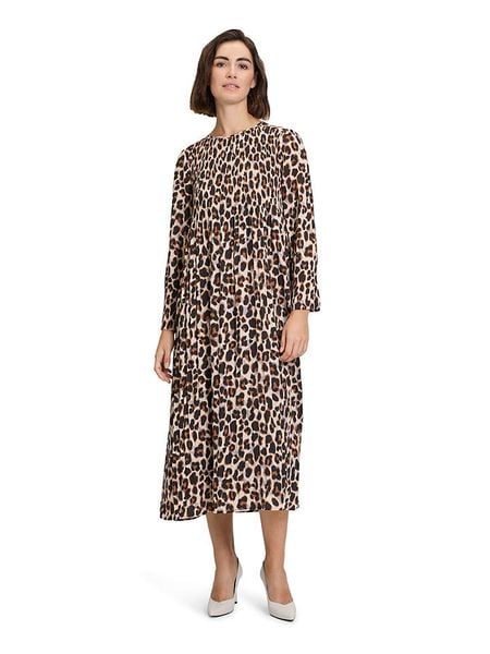 Betty Barclay Sukienka w kolorze beżowo-brązowo-szarym rozmiar: 40. Brązowe sukienki Betty Barclay, bez wzorów, bez kołnierzyka, bez ramiączek, midi. Za 157.73 zł.