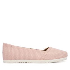 Baleriny Toms. Czerwone baleriny Toms, bez wzorów, bez obcasa. Za 279.99 zł.