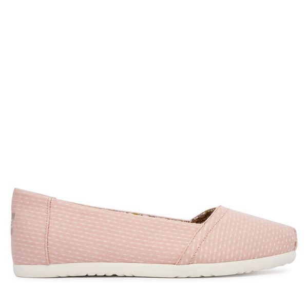Baleriny Toms. Czerwone baleriny Toms, bez wzorów, bez obcasa. Za 279.99 zł.