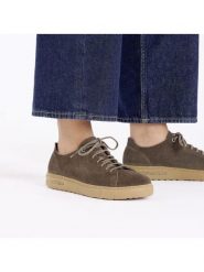 Birkenstock Skórzane sneakersy "Bend Low Decon" w kolorze brązowym rozmiar: 38. Brązowe trampki Birkenstock, bez wzorów, z nubiku, bez zapięcia. Za 673.64 zł.