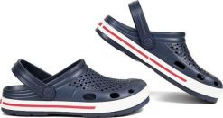 Klapki damskie Coqui Lindo. Niebieskie klapki Coqui, bez wzorów, z materiału, bez obcasa. Za 135.99 zł.
