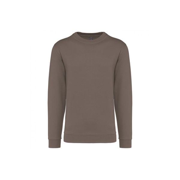 Bluza z okrągłym dekoltem Kariban. Brązowe bluzy KARIBAN, xl, bez wzorów, z bawełny, bez kaptura. Za 123.50 zł.