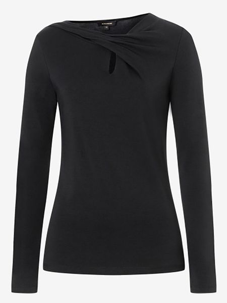 More & More Koszulka w kolorze czarnym rozmiar: 46. Czarne bluzki More & More, bez wzorów, bez kołnierzyka, bez ramiączek. Za 61.17 zł.