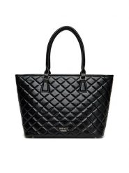 Nine West Torebka CEO-LINDA-LA374-4064 Czarny. Czarne shopper Nine West, bez wzorów, z materiału, bez dodatków. Za 249.99 zł.