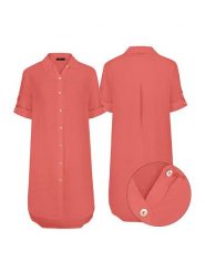 Eight2Nine Sukienka w kolorze czerwonym rozmiar: L/XL. Czerwone sukienki Eight2Nine, l, bez wzorów, bez kołnierzyka, bez ramiączek, maxi. Za 176.45 zł.