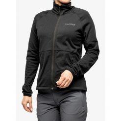 Bluza polarowa damska Marmot Leconte Fleece Jacket. Czarne bluzy Marmot, na zimę, m, bez wzorów, z polaru, bez kaptura. Za 209.99 zł.
