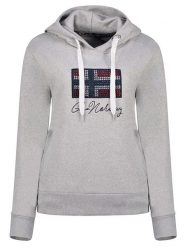 Geographical Norway Bluza "Goisette" w kolorze szarym rozmiar: XXL. Szare bluzy Geographical Norway, xxl, bez wzorów, z kapturem. Za 107.97 zł.