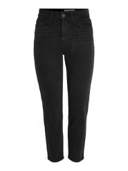 Noisy may Dżinsy "Moni" - Tapered fit - w kolorze czarnym rozmiar: W25/L32. Czarne jeansy Noisy may, l, z aplikacjami, z podwyższonym stanem. Za 52.79 zł.