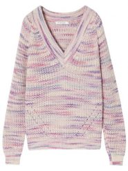 TATUUM Sweter w kolorze fioletowo-kremowym rozmiar: XL. Brązowe swetry Tatuum, xl, bez wzorów, ze splotem, bez ramiączek. Za 136.45 zł.
