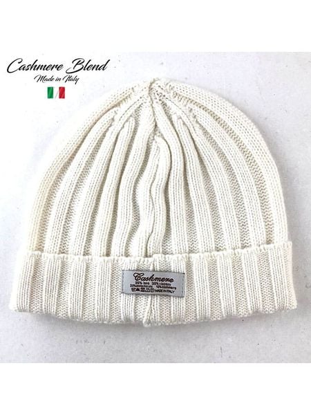 MILANO AMOUR Czapka w kolorze kremowym z dodatkiem kaszmiru rozmiar: onesize. Brązowe czapki MILANO AMOUR, z aplikacjami, z kaszmiru. Za 134.85 zł.