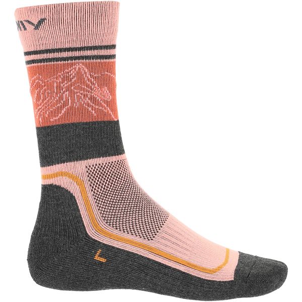 Skarpety trekkingowe damskie Viking Boosocks Heavy Bamboo Lady. Czerwone skarpety Viking, bez wzorów. Za 43.00 zł.
