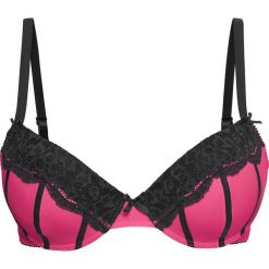 Biustonosz usztywniany bonprix różowo-czarny. Biustonosze bonprix. Za 32.99 zł.