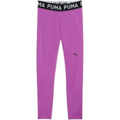 Legginsy damskie Puma Strong Tight. Fioletowe legginsy Puma, bez wzorów. Za 159.00 zł.