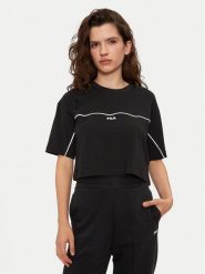 Fila T-Shirt Loobu FAW0908 Czarny Regular Fit. Czarne t-shirty Fila, s, bez wzorów, z bawełny, bez kołnierzyka, bez ramiączek. Za 79.99 zł.