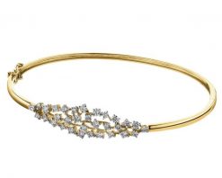 Bransoletka z żółtego złota z brylantami - 1,15 ct - próba 585. Żółte bransoletki Apart, z brylantem, złote. Za 14,990.00 zł.