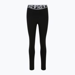 Legginsy damskie FILA Luzzi. Czarne legginsy Fila, bez wzorów. Za 129.99 zł.