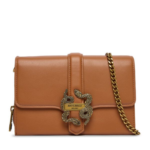 Torebka Just Cavalli. Brązowe torebki klasyczne Just Cavalli, bez wzorów, bez dodatków. Za 549.99 zł.
