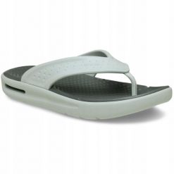 Japonki Dla Dorosłych Crocs In Motion Flip. Zielone klapki Crocs, bez wzorów, z materiału, bez obcasa. Za 239.99 zł.