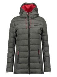 Geographical Norway Płaszcz pikowany "Astana" w kolorze szarym rozmiar: M. Szare płaszcze Geographical Norway, m, bez wzorów, bez kaptura. Za 180.06 zł.