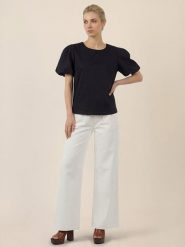 APART Dżinsy - Relaxed fit - w kolorze kremowym rozmiar: 38. Brązowe jeansy Apart, z aplikacjami, z podwyższonym stanem. Za 209.95 zł.
