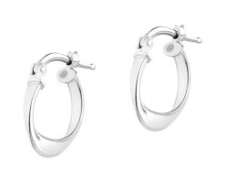 Kolczyki srebrne - koła, 20 mm. Szare kolczyki Apart, srebrne. Za 234.00 zł.