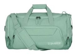Torba sportowo-podróżna Kick Off M 45 L dla dorosłych unisex. Zielone torby na ramię Travelite, bez wzorów, z materiału, sportowe, na ramię, bez dodatków. Za 176.28 zł.