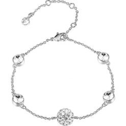 Bransoletka "Amarillo" z kryształami Swarovski. Szare bransoletki Metropolitan, Smithfield, Crystal Deluxe & Co., z kryształem. W wyprzedaży za 43.95 zł.