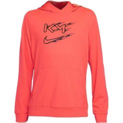 Bluza z kapturem Nike Dri-FIT Kylian Mbappé 128–134. Czerwone bluzy Nike, bez wzorów, z poliesteru, z kapturem. Za 237.99 zł.