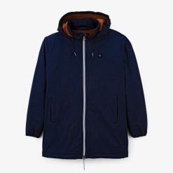 Kurtka parka z polarową podszewką, wodoodporna Serge Blanco Stormer. Niebieskie kurtki SERGE BLANCO, na zimę, xl, bez wzorów, z dresówki, z kapturem. Za 758.00 zł.