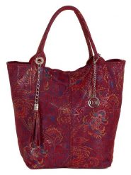 Mia Tomazzi Skórzana torebka "Liberazione" w kolorze bordowym - 30 x 35 x 18 cm rozmiar: onesize. Czerwone torby na ramię Mia Tomazzi, bez wzorów, z materiału, na ramię, bez dodatków. Za 304.99 zł.