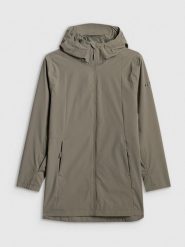 4F Parka przejściowa membrana 5000 damska - khaki XL. Brązowe parki 4f, xl, bez kaptura. Za 449.99 zł.