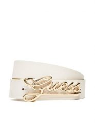 Guess Pasek Damski BW9250 P5335 Biały. Białe paski Guess, z aplikacjami, ze skóry. Za 239.99 zł.