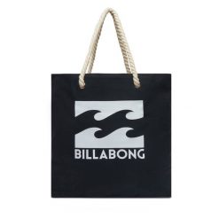 Torebka Billabong. Czarne shopper Billabong, bez wzorów, bez dodatków. Za 99.99 zł.
