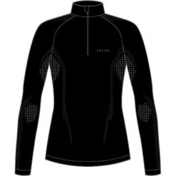 Damski podkoszulek z długim rękawem Falke Wool-Tech. Czarne bielizna sportowa Falke, bez wzorów. Za 576.00 zł.