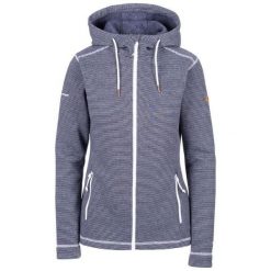 Bluza Polarowa Damska Rootless Stripe Marl AT200. Niebieskie bluzy Trespass, na zimę, xl, bez wzorów, z materiału, z kapturem. Za 193.99 zł.