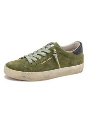 Natural world Skórzane sneakersy w kolorze khaki rozmiar: 38. Brązowe trampki Natural World, bez wzorów, bez zapięcia. Za 174.84 zł.