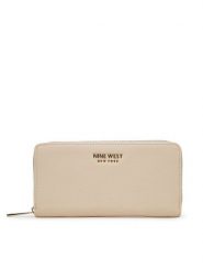 Nine West Portfel NW-W1-002-SS25 Beżowy. Brązowe portfele Nine West, bez wzorów, z materiału. Za 79.99 zł.