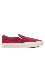 Vans Tenisówki Classic Slip-On VN000D6YZCF1 Bordowy. Czerwone trampki Vans, bez wzorów, z materiału, bez zapięcia. Za 289.99 zł.