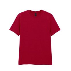 Koszulka Softstyle Dla Dorosłych Unisex. Czerwone bluzki GILDAN, xl, bez wzorów, sportowe, bez kołnierzyka, bez ramiączek. Za 33.99 zł.