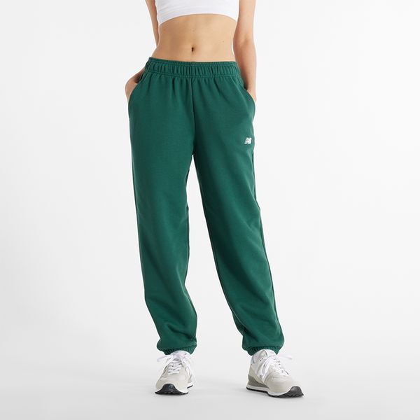 Spodnie damskie New Balance WP41500NWG – zielone. Zielone spodnie dresowe New Balance, xl, bez wzorów, z bawełny. Za 129.99 zł.