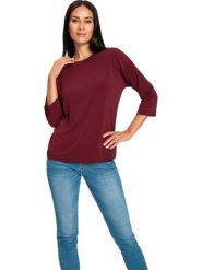 Heine Koszulka w kolorze czerwonym rozmiar: 38. Czerwone bluzki Heine, bez wzorów, bez kołnierzyka, bez ramiączek. Za 65.23 zł.