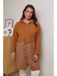 Curvy Lady Płaszcz przejściowy w kolorze brązowym rozmiar: 48/50. Brązowe płaszcze Curvy Lady, bez wzorów, bez kaptura. Za 105.63 zł.