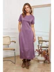 Joséfine Sukienka "Lioris" w kolorze fioletowym rozmiar: M. Różowe sukienki Joséfine, na co dzień, m, bez wzorów, bez kołnierzyka, bez ramiączek, maxi, proste. Za 139.87 zł.